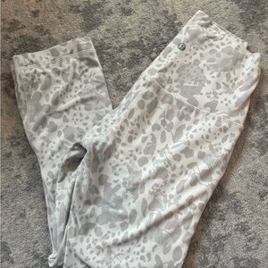 lululemon athletica Gray Patterned Leggings